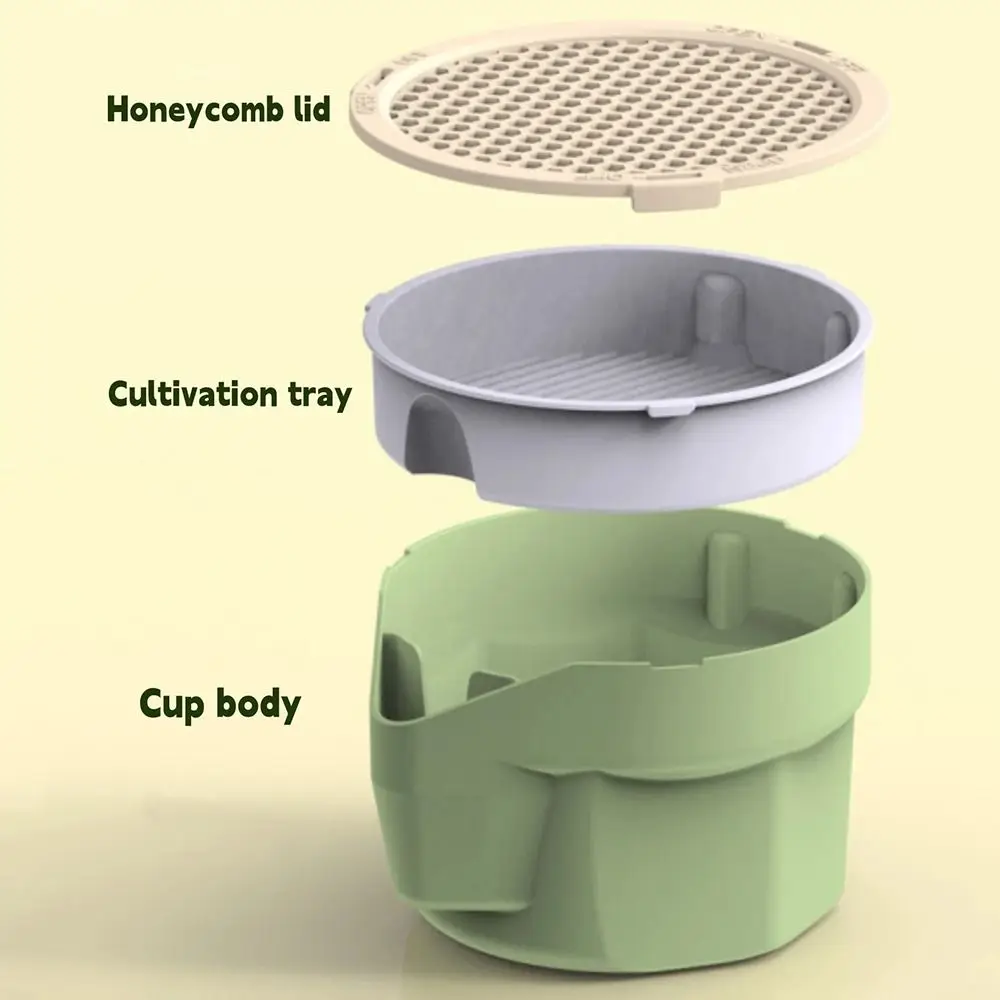 

Hydroponic Cat Grass Box Planter Reusable Easy To Grow Microgreens Growing Kit Cat Grass Growing Pot Detachable