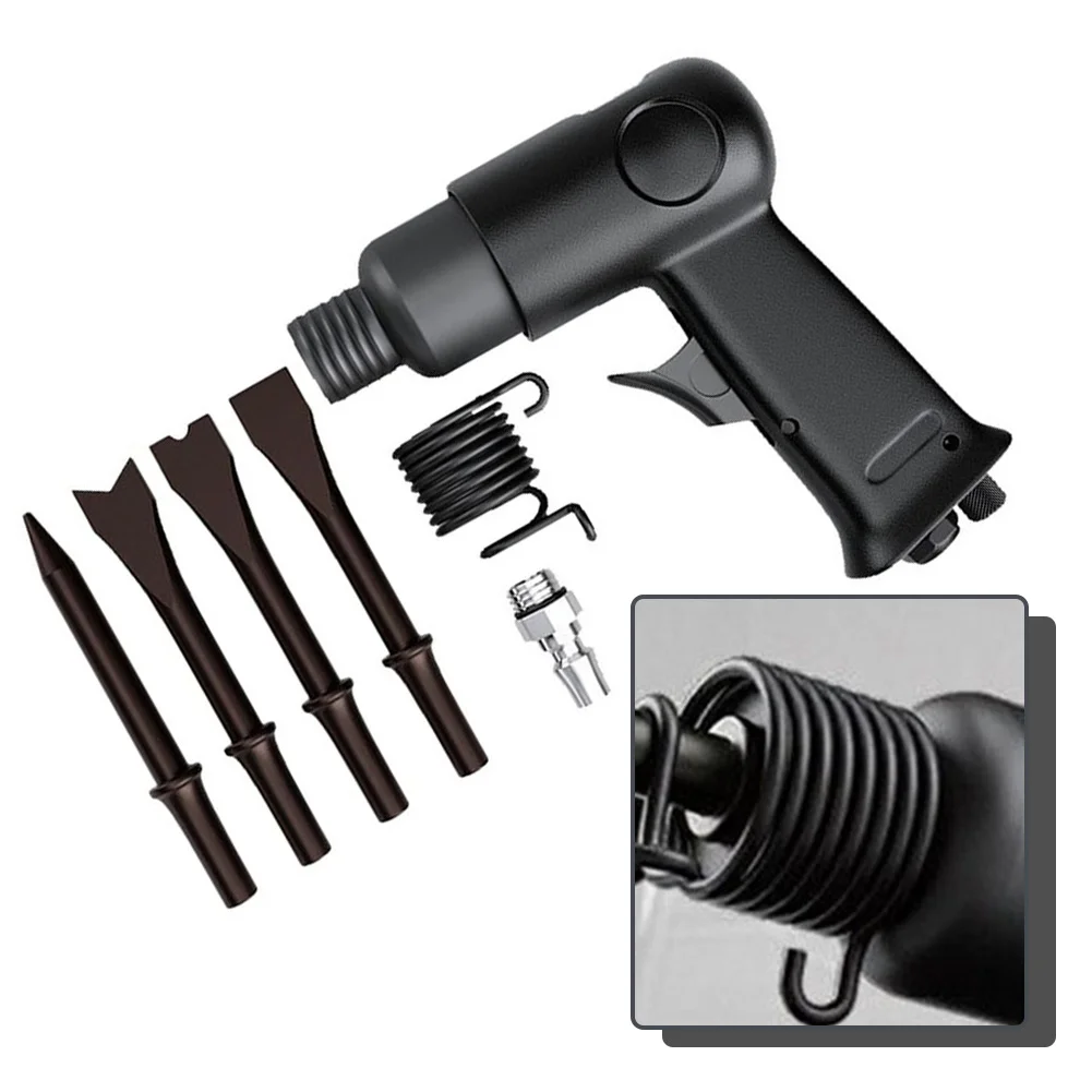 /Industrial /Grade /Pneumatic For Air For Hammer Chisel Kit With Bits For Rust Removal Weld Slag Cleaning Automotive Repair Tool