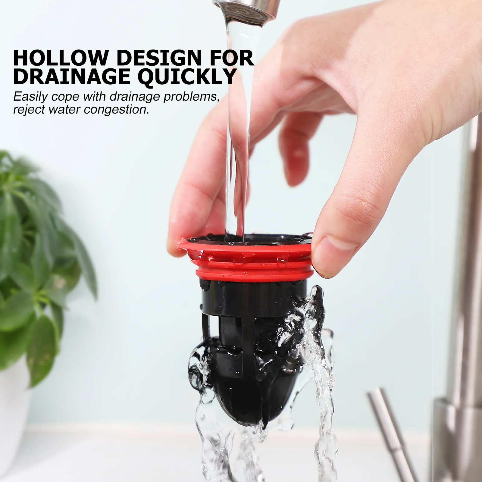 2 PCS Floor Drain Core Sewer Odor Preventer Insect-Proof Inner Drainer Sink Strainer Pipe Flooring