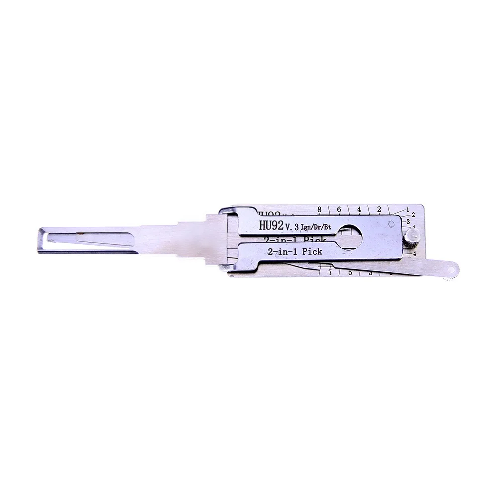 HU66 HU92 HU101 SIP22 HU64 VA2T FO38 2 IN 1 Lishi Tools Reading and Pick Lock for Auto,Opening Car Lock Quickly