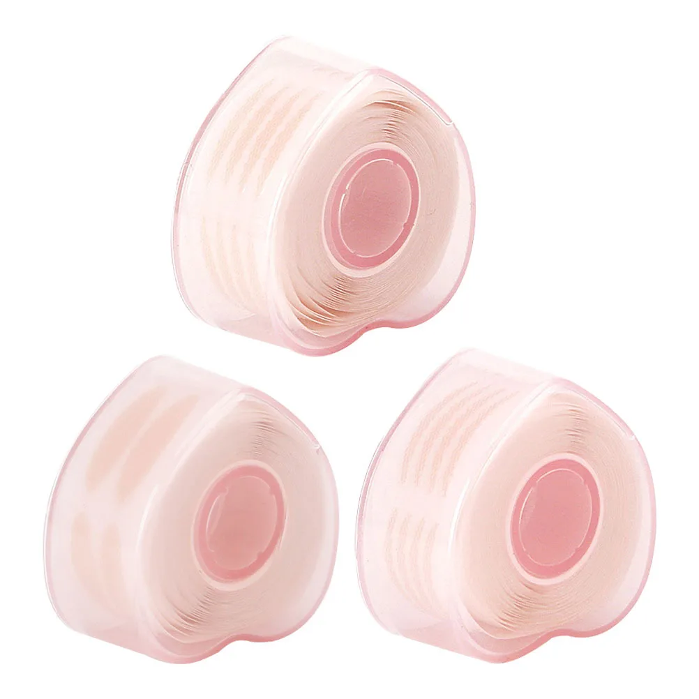 

3 Rolls Lace Double Eyelid Sticker Natural Adhesive Lasting Makeup Supplies for Natural Look Eyelid Sticker
