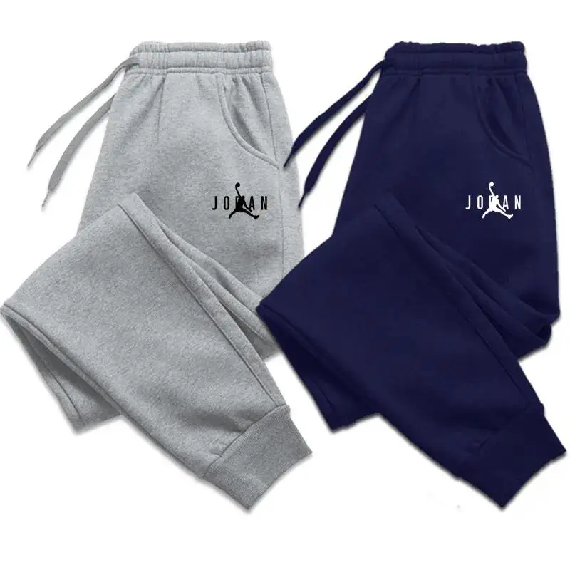 Autumn Winter Men's Joggers Drawstring Casual Pants Fleece Sweatpants Workout RunFourning Gym Fitness Sports Trousers Sportswear