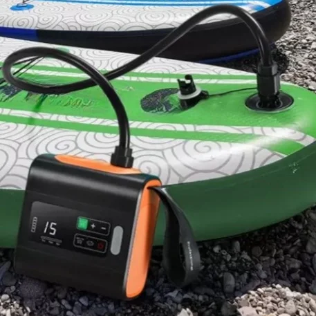 High Pressure Portable Air Pump, Electric Inflator Deflator for Tent SUP Air Mattress, Dual Use Camping Pump