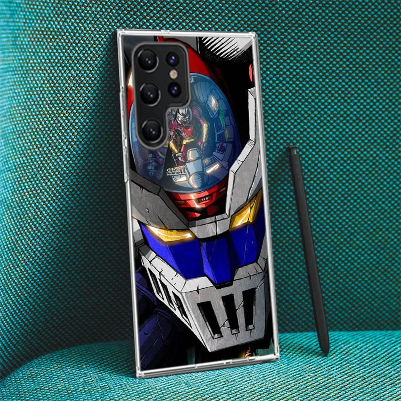 Manga Mazinger Z Anime Clear Phone Case For Samsung Galaxy S20 S21 S23 FE S22 Plus S24 Ultra S10 S10E S9 S8 Soft Back Cover