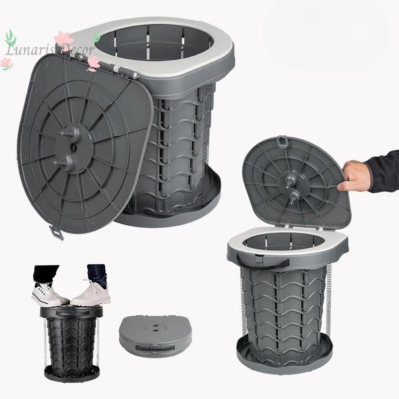 CLS outdoor toilet washable camping mobile toilet self-driving tour car emergency seat portable folding stool
