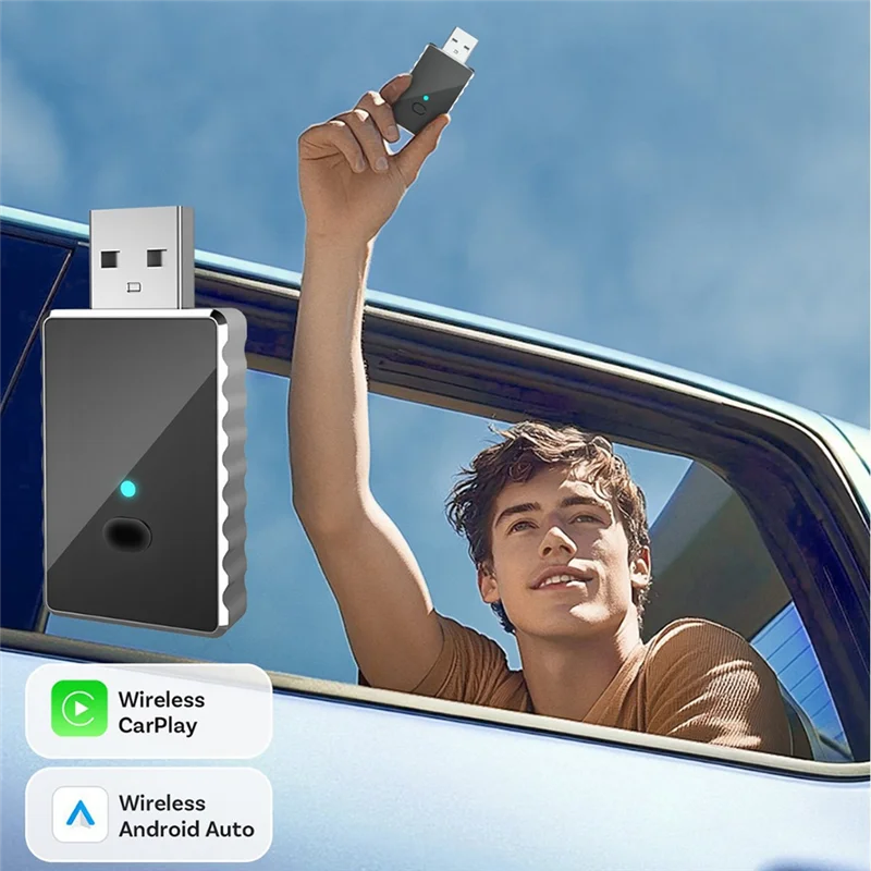 

Новый проводной к беспроводному Carplay Android 2 в 1, автоматический адаптер, автомобильный гаджет, смарт-бокс, Plug and Play, Wi-Fi, быстрое подключение