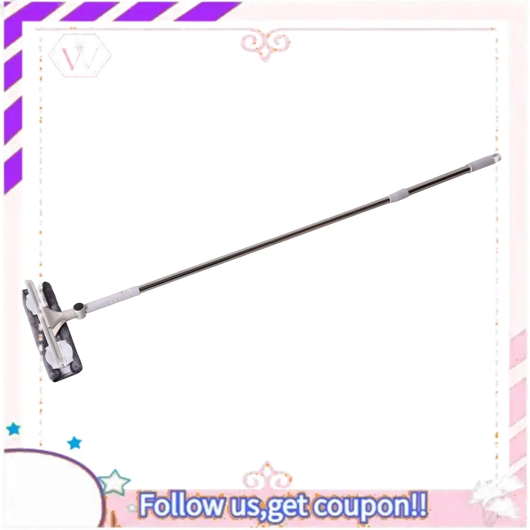 

Y74A-инструмент для чистки стекла, двусторонний телескопический стержень, очиститель окон, скребок, дворник, длинная ручка, вращающаяся головка, щетка, силиконовая щетка для очистки окон