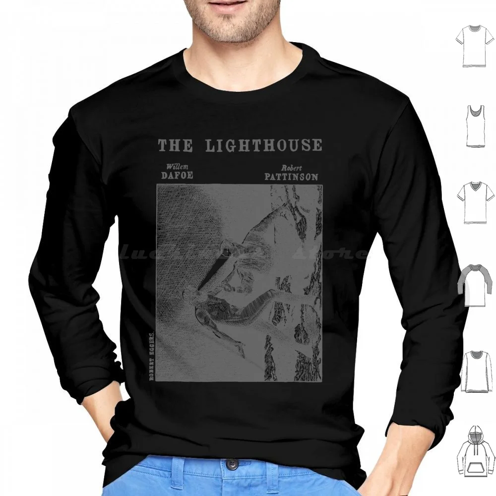 The Lighthouse Hoodies Long Sleeve Lighthouse The Lighthouse Farol Movie Cinema