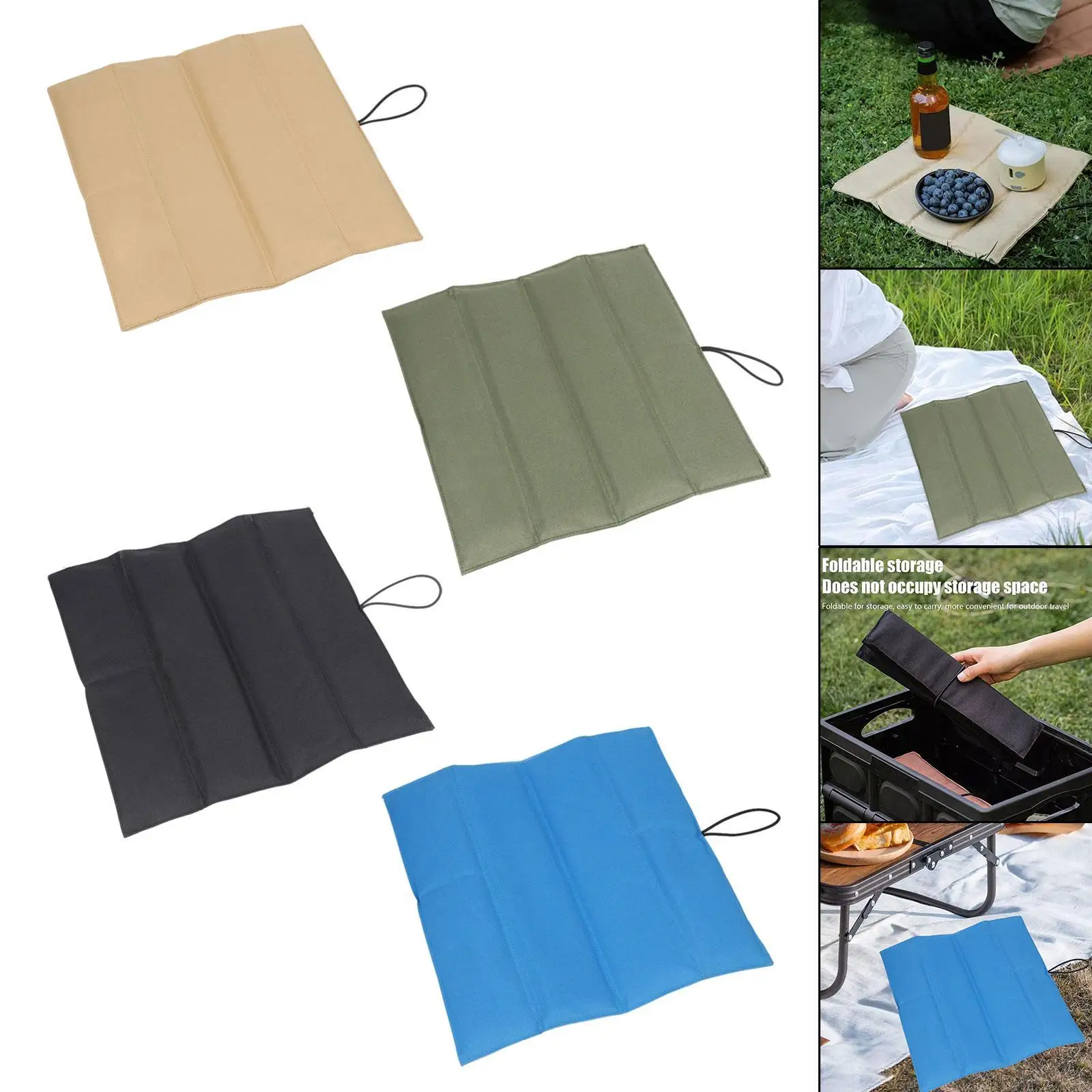 وسادة مقعد قابلة للطي للجلوس في الهواء الطلق للمناسبات الرياضية والسفر وتسلق الجبال
