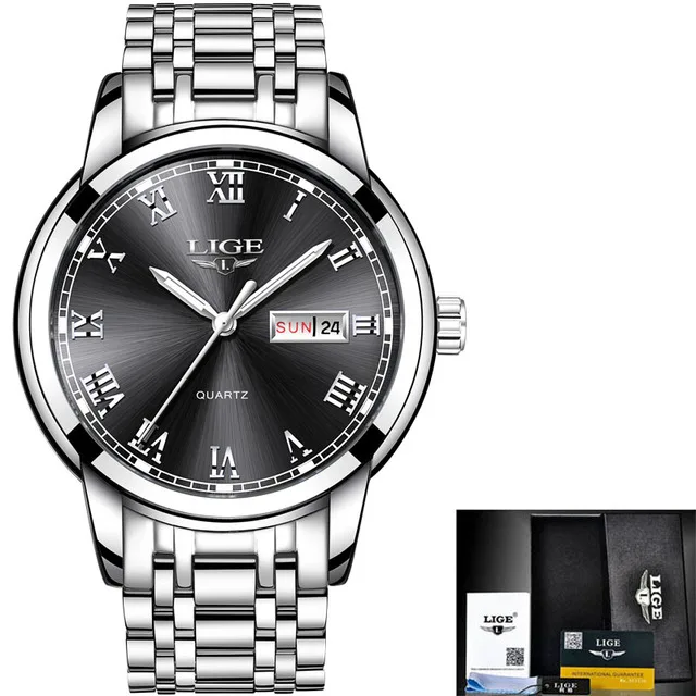 LIGE 2023 Neue Gold Uhr Frauen Uhren Damen Kreative Stahl frauen Armband Uhren Weibliche Wasserdichte Uhr Relogio feminino