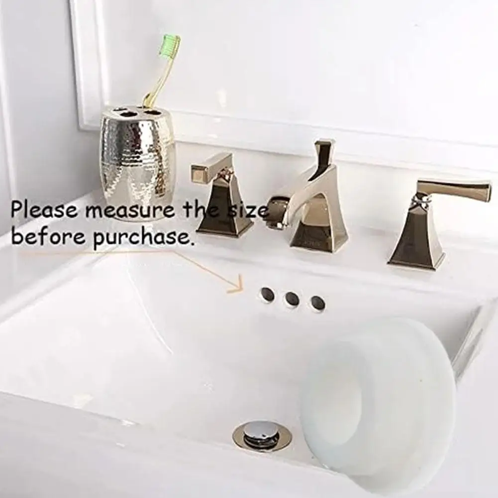 Rubinetto per lavabo da bagno coperchio per troppopieno inserto in ottone coperchio per foro di ricambio tappo Trim bagno per cucina da bagno M5B2