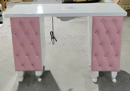 

Luxury Nail Salon Furniture Multi Storage Nail Desk Manicure Table