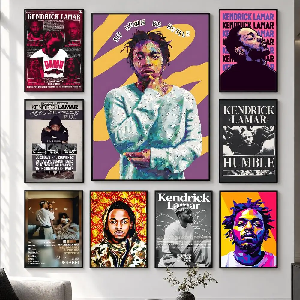 music Kendrick Lamar Poster  HD Poster Simple Home Decoration Suitable for Living Room Bedroom Corridor Gift Giving