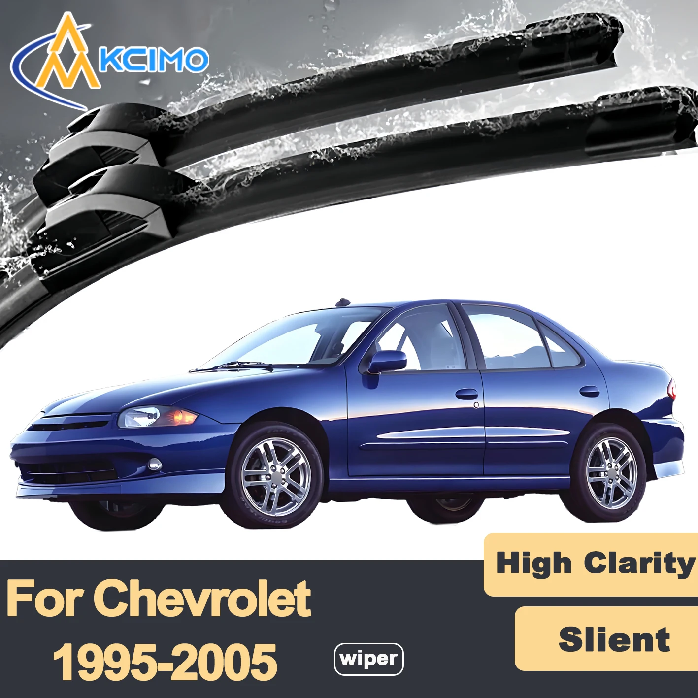 

Premium Rubber Durable Silent Windshield Wiper Blades 2pcs for Chevrolet Cavalier 1995-2005 Toyota Cavalier