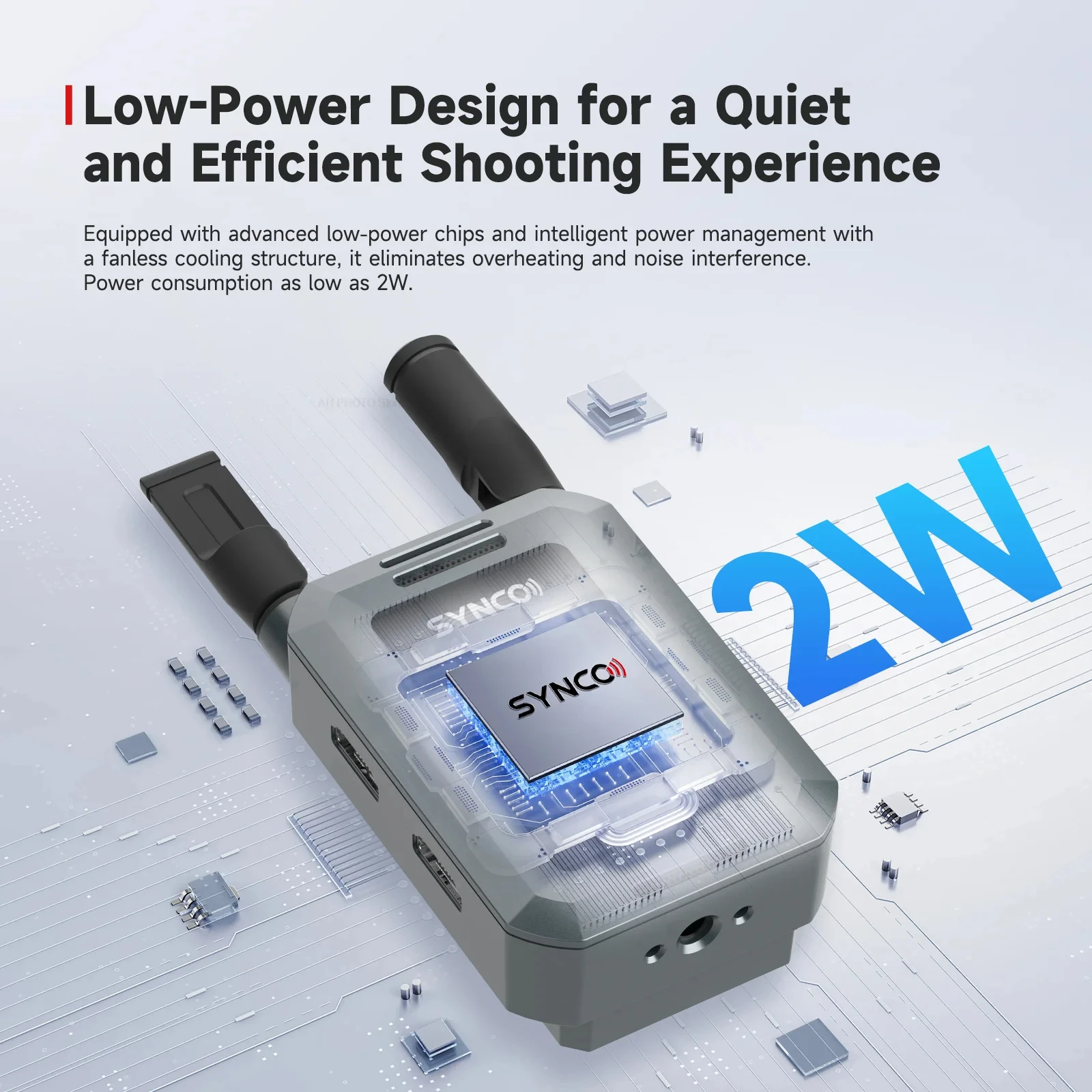 Synco Xvison HD Video Nirkabel TX & RX 1080P60 UVC Streaming, Latensi Rendah 80ms, Nol Kebisingan untuk Kamera/Smartphone/PC Live Streaming