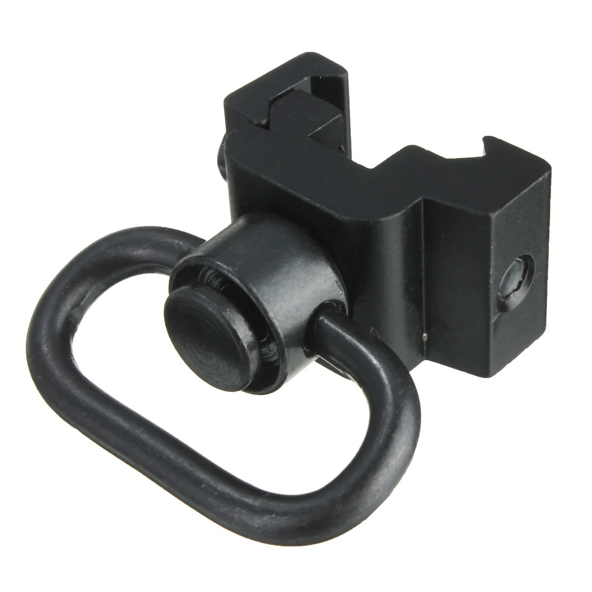 Quick Release Detach QD Sling Swivel Attachment w/ 20mm Picatinny Rail Mount Black