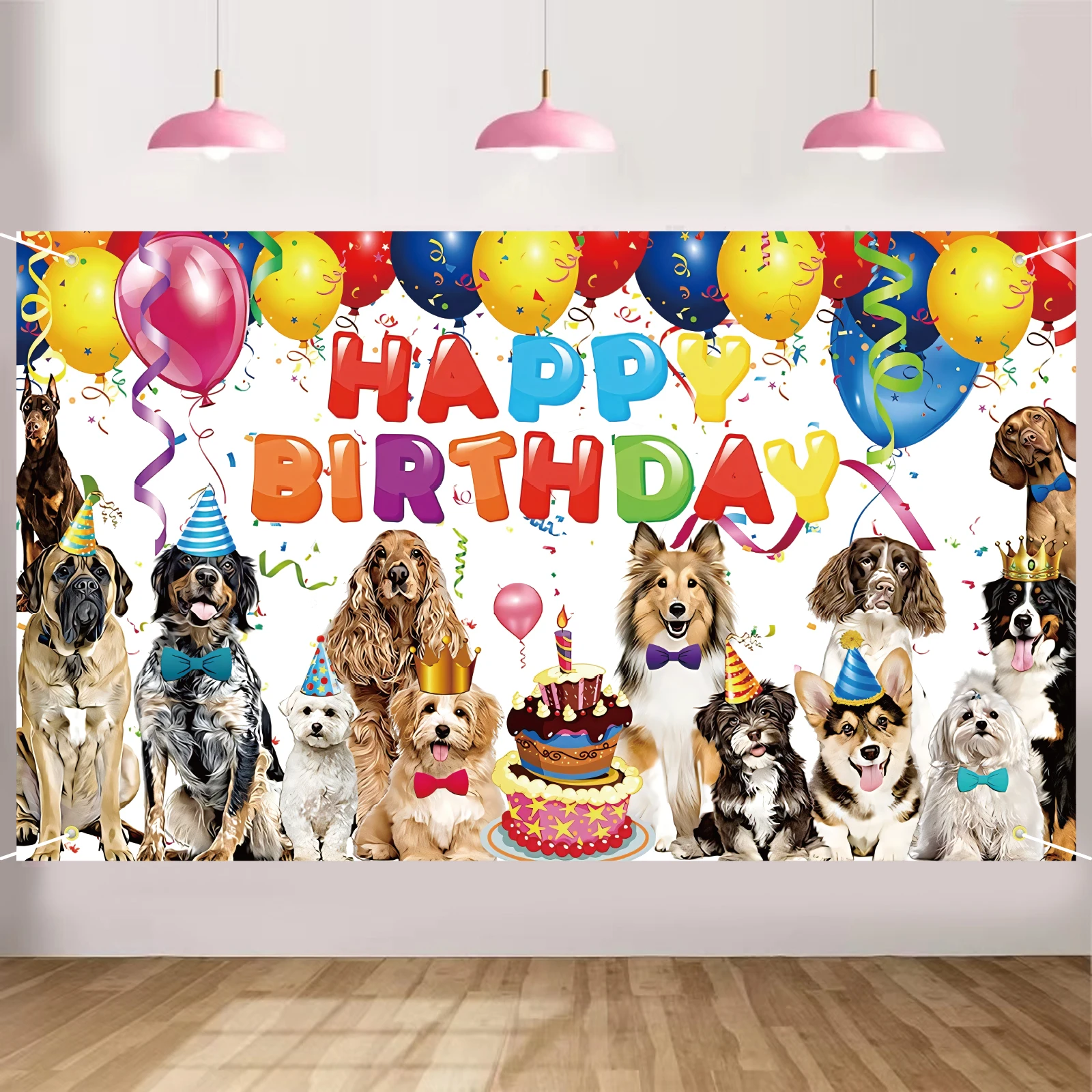 Hund alles Gute zum Geburtstag Hintergrund Hund Geburtstag Zeichen Banner Welpe Hund Geburtstag Fotografie Hintergrund Hund Besitzer Geburtstag Dekoration