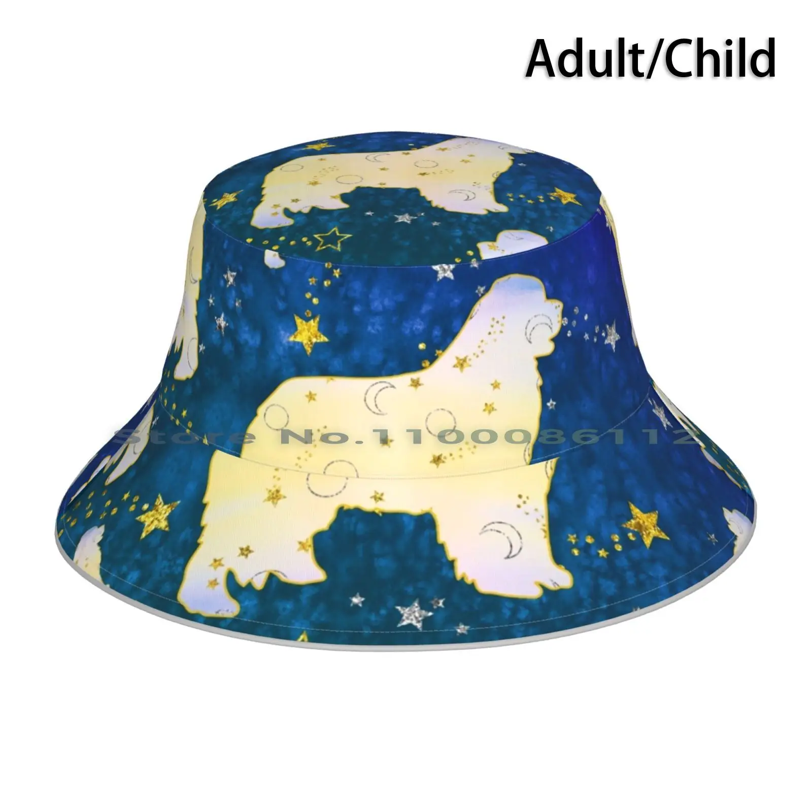 Starry Sky Newf Mask Bucket Hat Sun Cap Newfoundland Dog Face Mask Newfy Newfie Mask Newfie Love Newfielove Com Christine