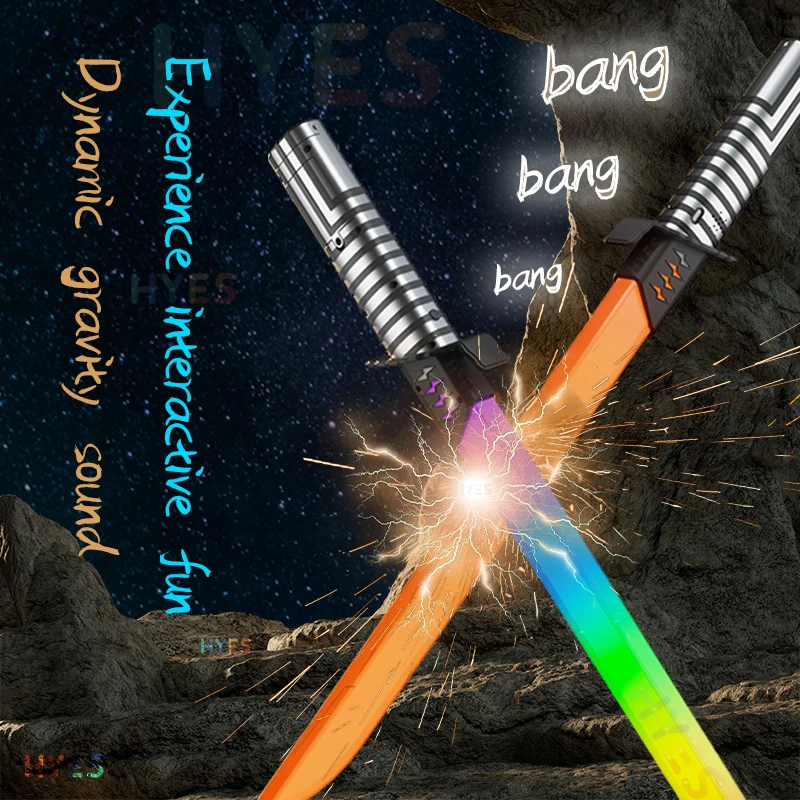 New RGB Light Planet Katana Toys 9 Cool Colors Fade Flashing Gravitational Inductive Phonation Effects Toy Gifts For Adults Kids