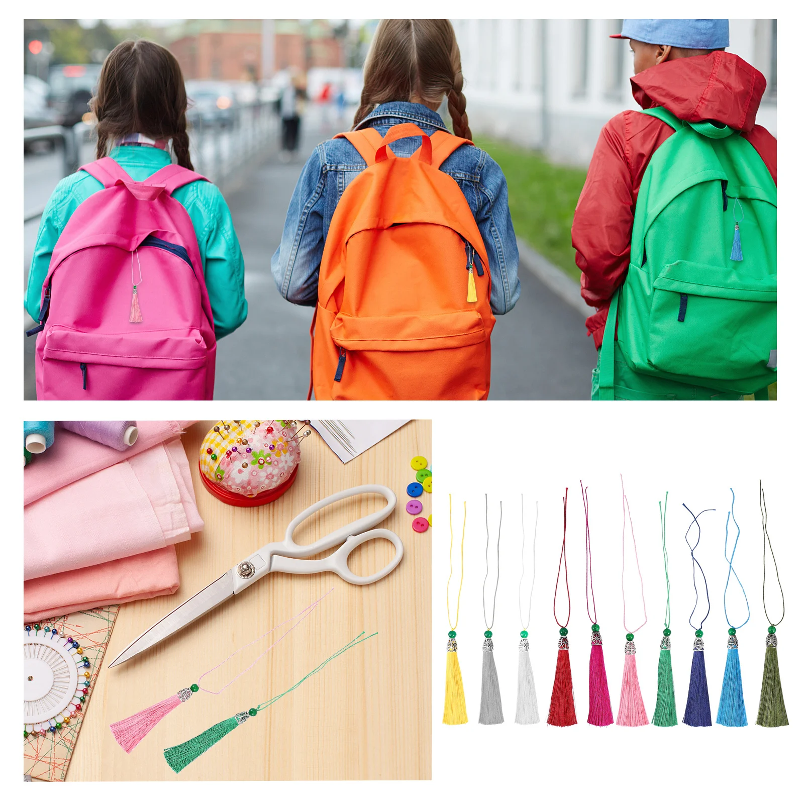 

20Pcs Stylish Tassel Accessories for Bags Keys Cars Birthday Christmas Gifts Curtain Tassel Jewelry Accessories