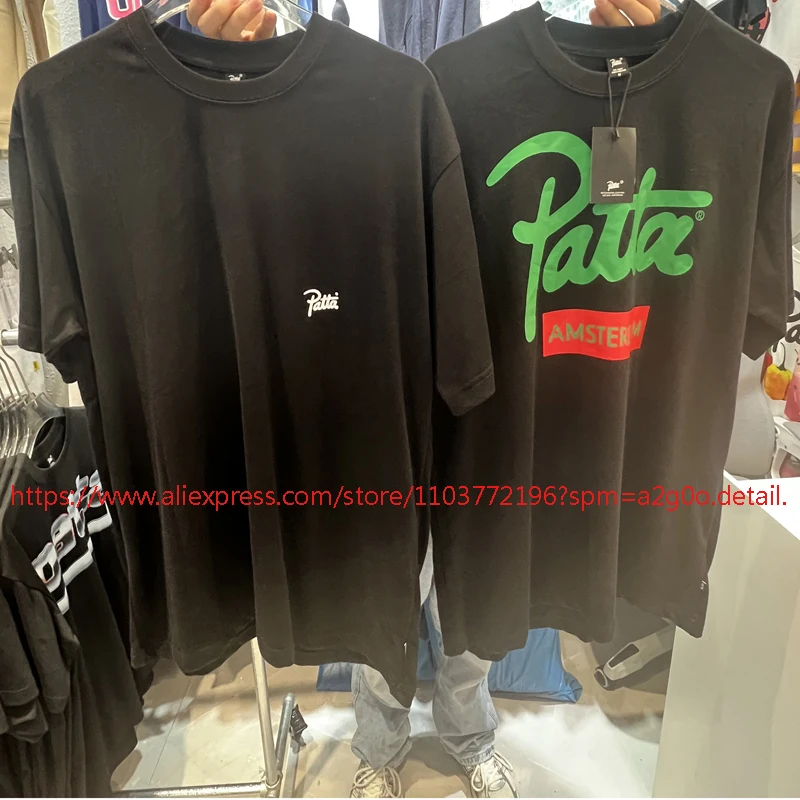 2026 Summer PATTA Short Sleeve Classic Letter Print Crewneck Tops Daily Streetwear Patta T-shirt