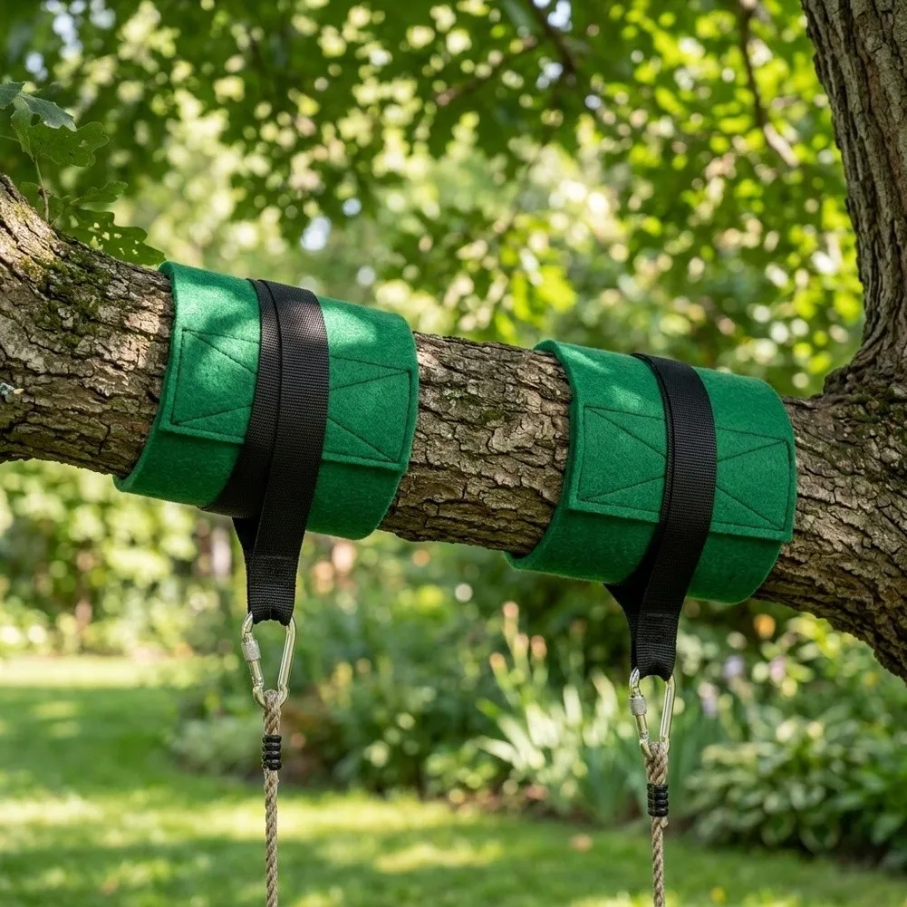 Polyester Felt Tree Protector for Rope Anchoring in Outdoor Environments with 79 Inch Length and Broad 4 Inch Coverage