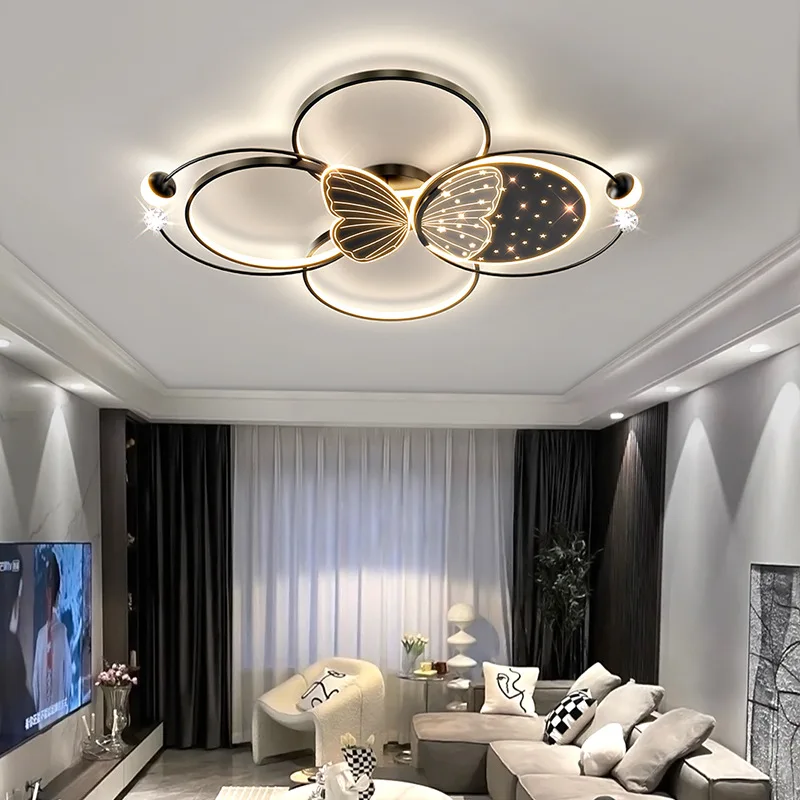 

Living room New Ceiling Lamp Modern Apartment Restaurant Chandelier Originality Intelligent LED Indoor Decorate Luminaires