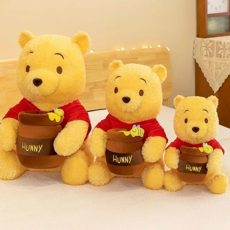 35/45/55cm Disney Winnie The Pooh Plush Toy Anime Honeypot Kawaii Pillow Cartoon Room Decoration Girls Soft Child Birthday Gifts