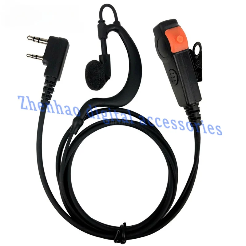 Double PTT button headset mic earpiece for Kenwood for baofeng UV-10R UV-5R UV-82 BF-888s UV-S9 plus walkie talkie two way radio