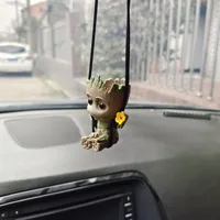 Marvel Action Figure Groot Car Ornament Mini Doll Flowerpot Aromatherapy Box Toy Cute Action Doll Christmas Children's Toy Gift