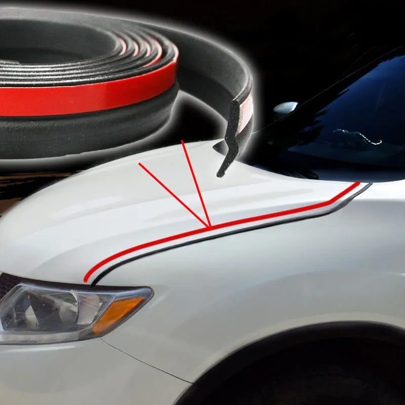 1pc Car Door Noise Insulation Weatherstrip Sealing Rubber Strip Trim  Kits for BMW Mini Cooper S Convertible R52 R57 Wholesale