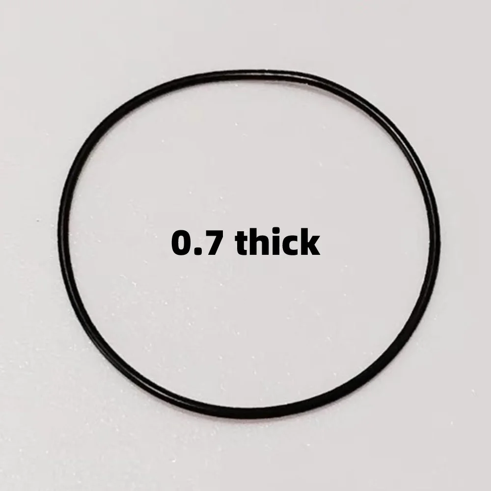 Couvercle inférieur de montre, couvercle arrière, bague d'étanchéité, caoutchouc souple, caoutchouc noir, bague d'étanchéité étanche, élastique universel, waterpro