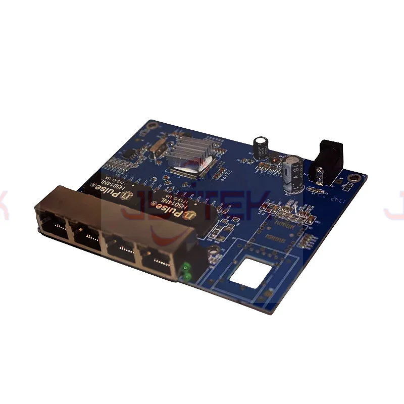 Gigabit fiber optic transceiver, one fiber four electrical ports, 1 fiber 4 electrical motherboard PCB card