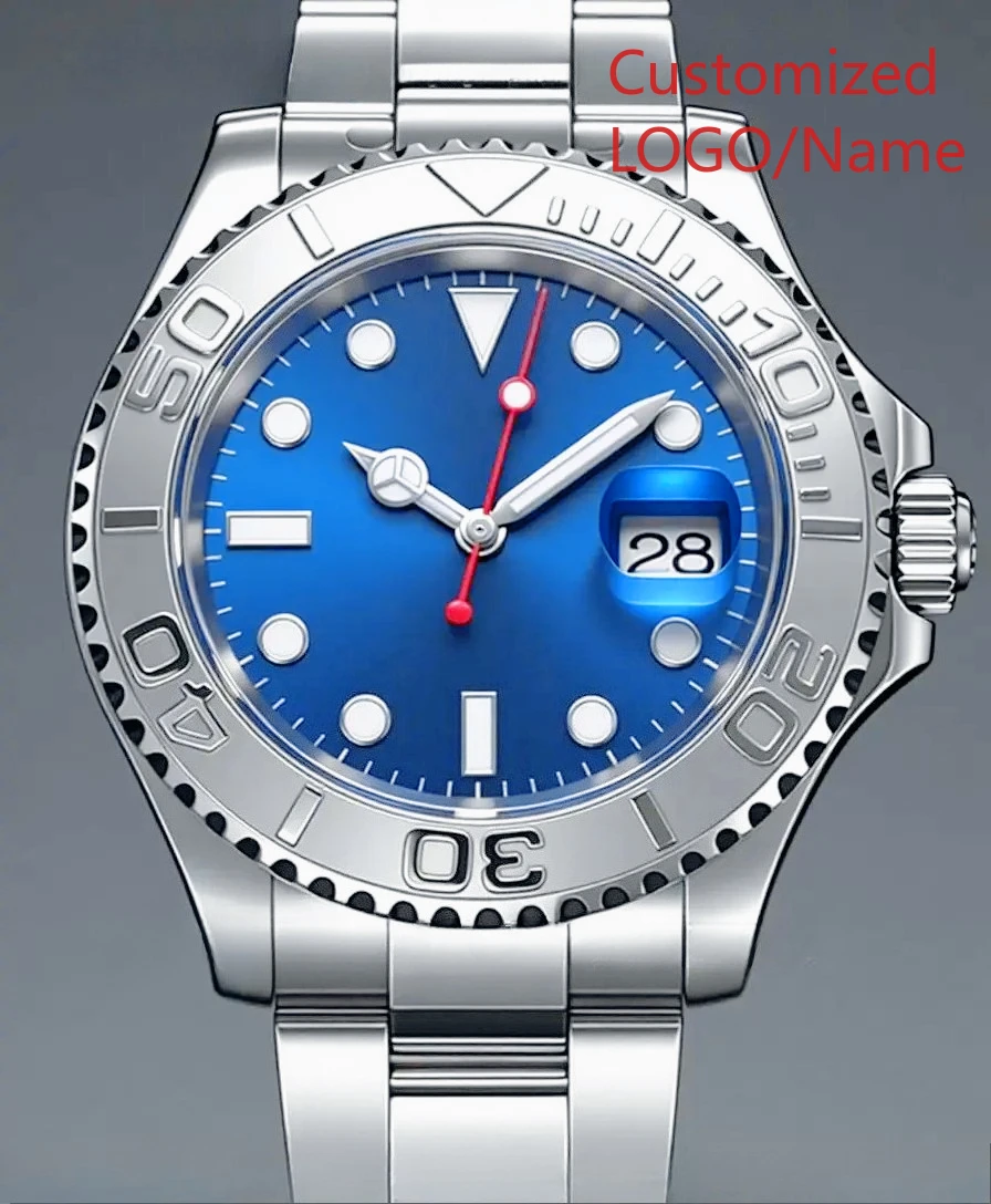 

A11 Store Customized Watch 41mm Sport Men's Automatic Mechanical Watch 904L Stainless Steel Black Blue Ceramic