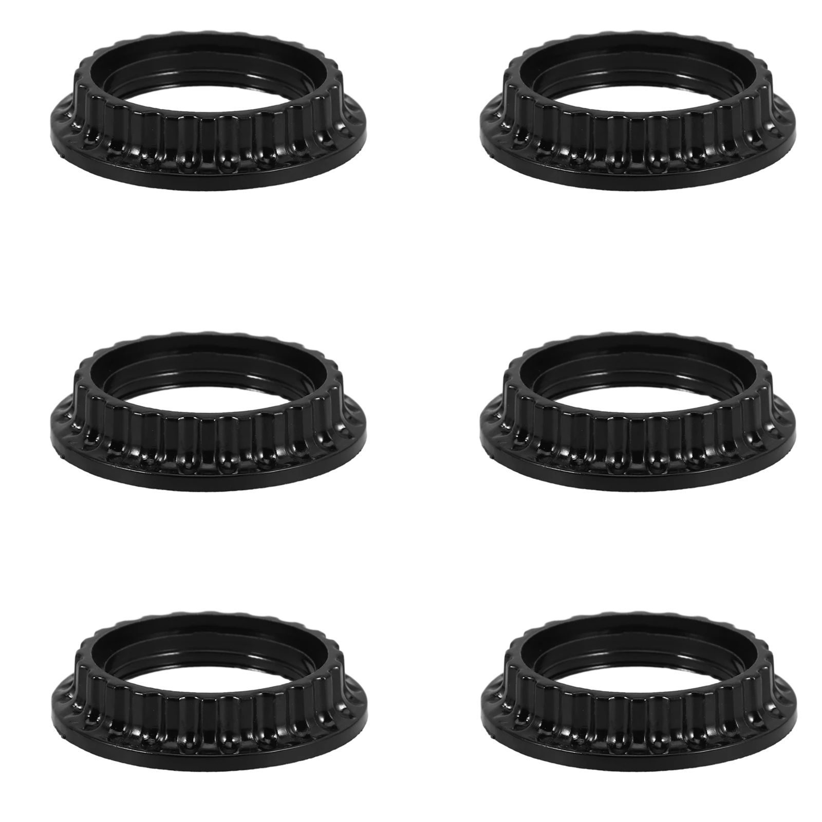 6 قطعة E26 حامل مصباح حلقة مقبس الإضاءة طوق غطاء مصباح الاحتفاظ الدائري لنا القياسية تركيبات الإضاءة غطاء الإكسسوار