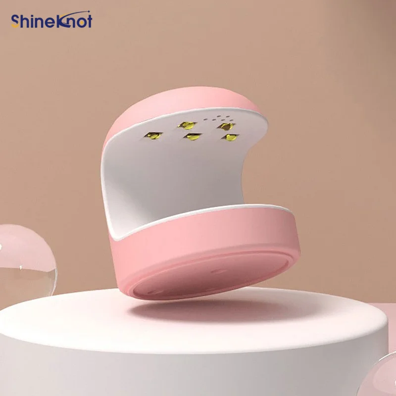SHINEKNOT Mini UV Nail Lamp USB Portable Nail Lamp Egg-Shaped 18w High-Power Curing Lamp LED Dual Light Sources Timer Function
