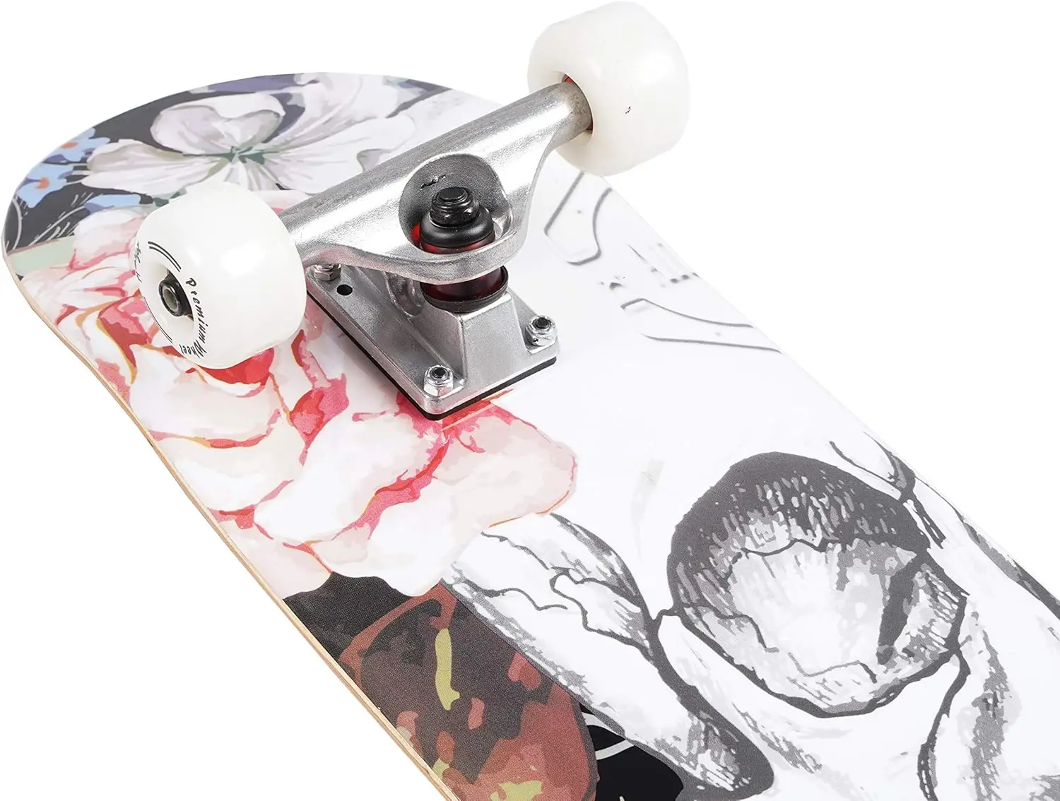 Skateboard complet 31 x 8 pouces pour débutants, enfants et adultes, pont en érable à 7 couches avec double coup de pied concave