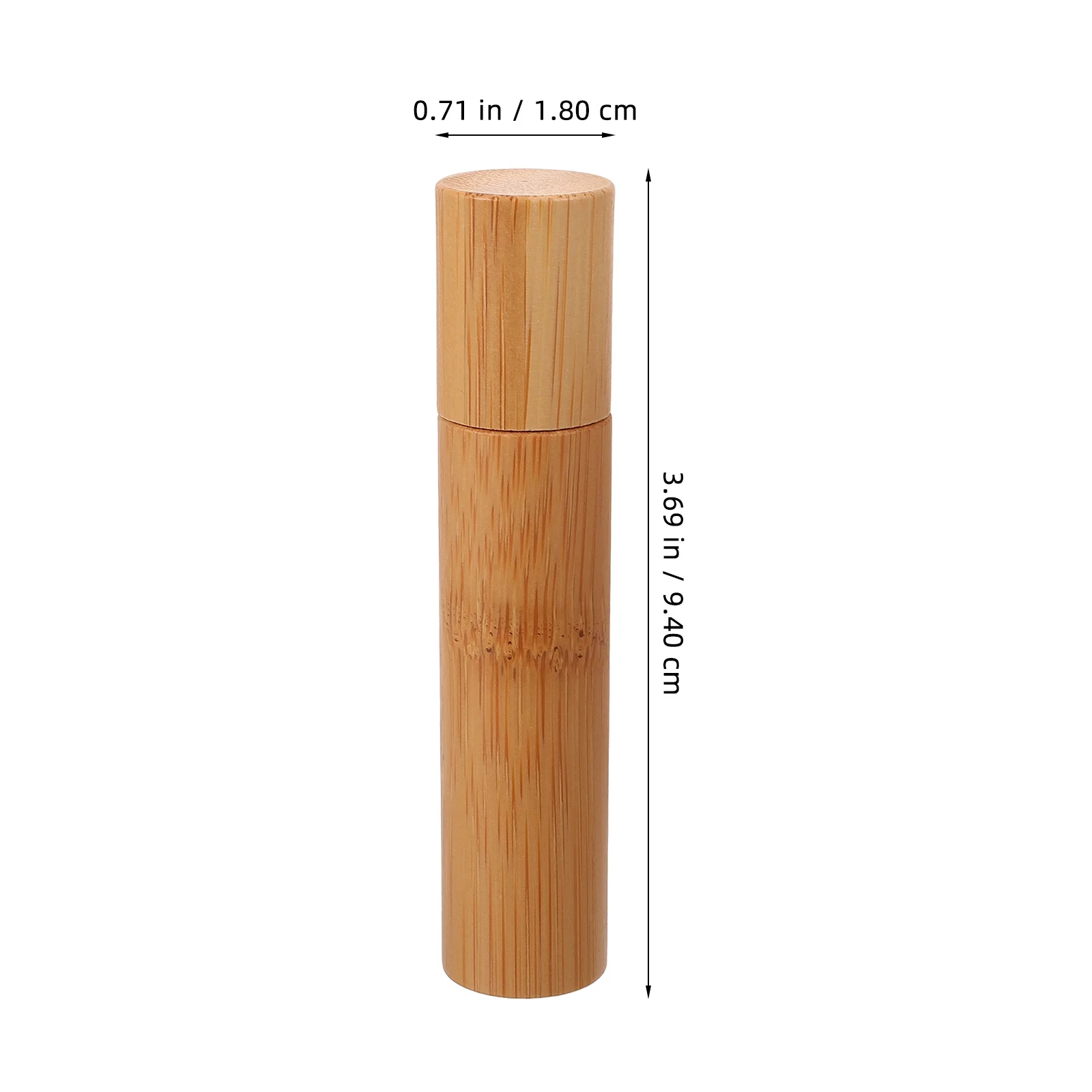 

Glass Bamboo Small Essential Oil Roller Bottle Portable Refillable Container Travel Perfume Roll on Bottle