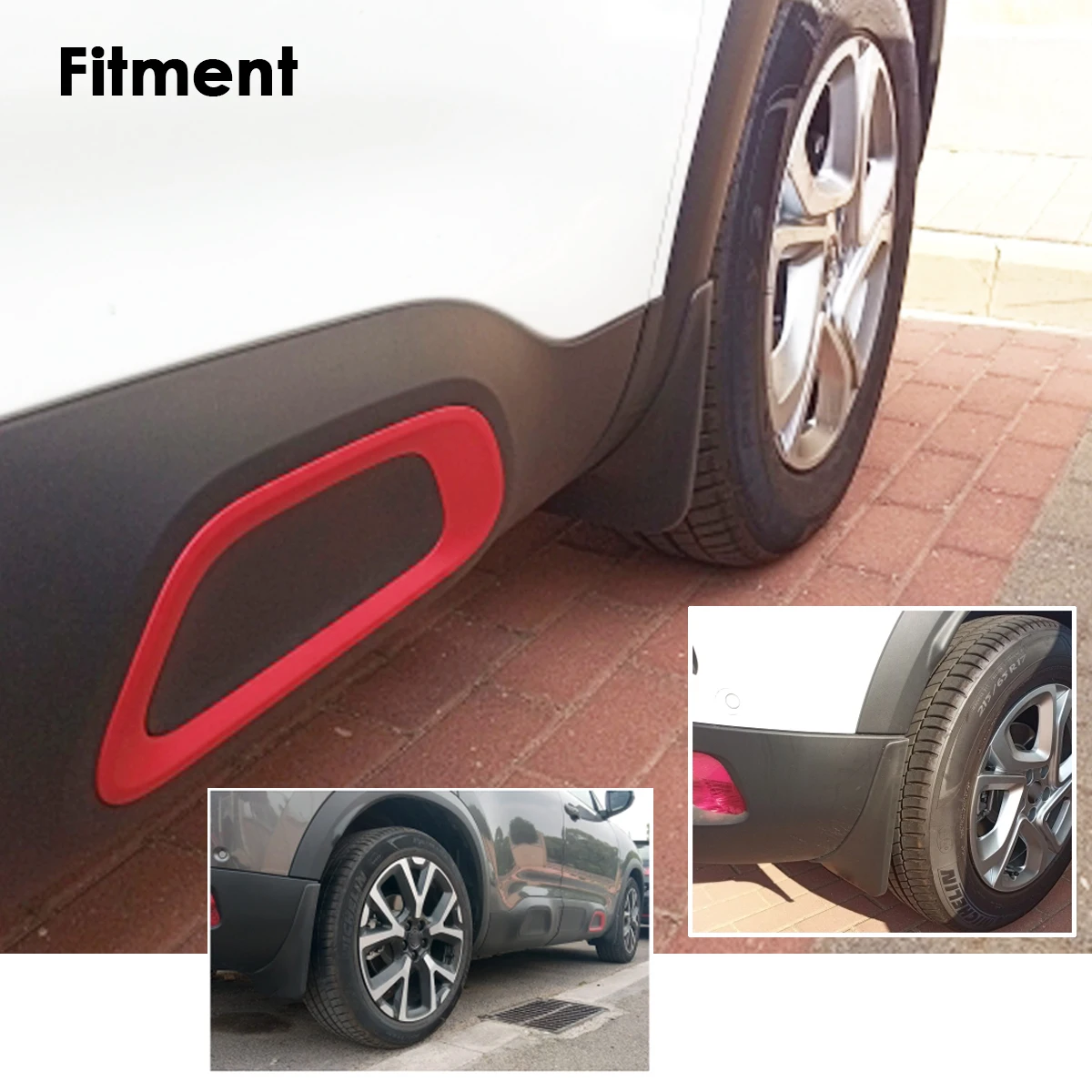 4pcs Mud Flaps For Citroen C5 Aircross 2017 -on Mudflaps Splash Guards Flap Mudguards Fender 2018 2019 2020 OE/OEM #1636054780