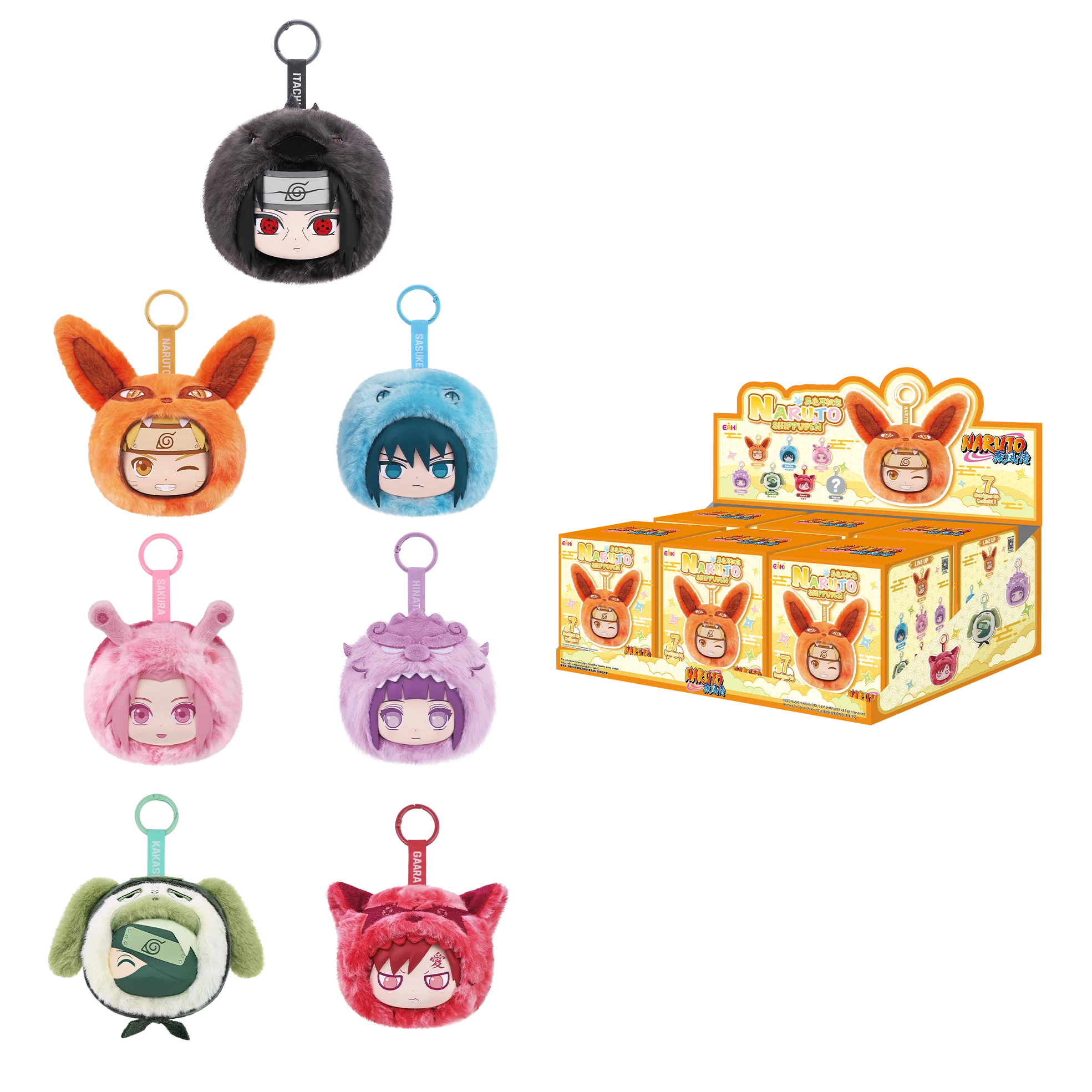 Novedad 2026, Caja Sorpresa Oficial con Licencia EAKI Naruto Shippuden Serie de Colores Especiales, Bolsa para Auriculares, Mercancía de Anime