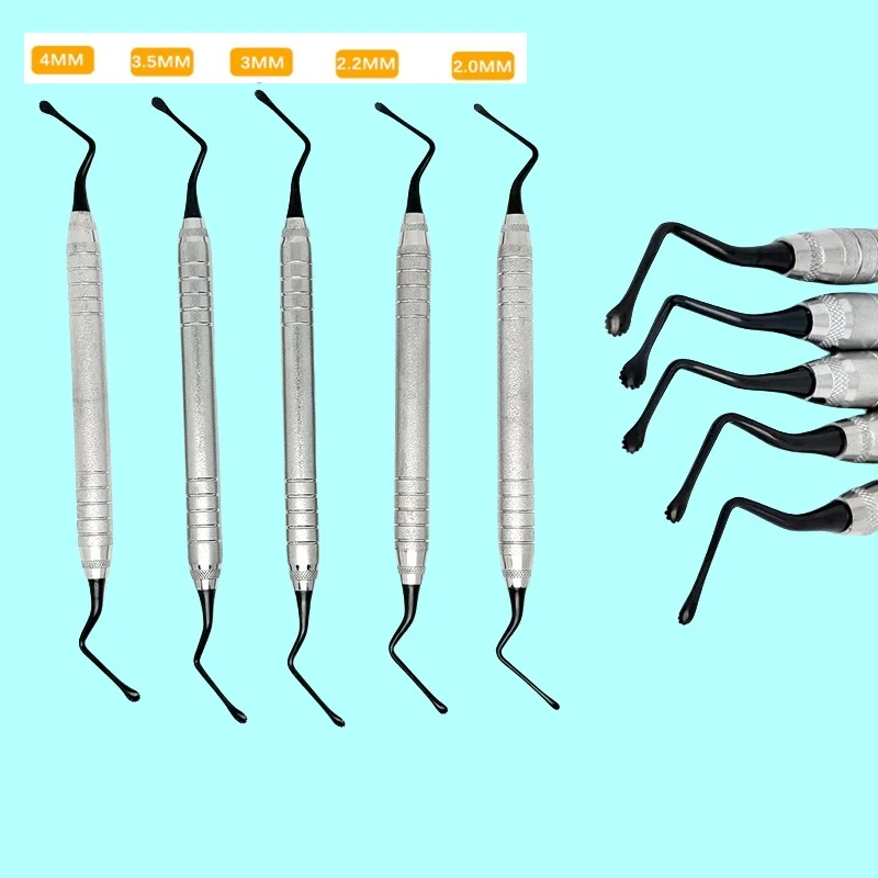 

1Pcs Dental Gracey Jagged Curette Periodontal Bone Curettes Perio Dental Tooth Cleaning Scaler Dental Tool