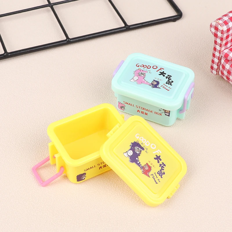 1/12 Dollhouse Mini Storage Box Model Dollhouse Home Decoration Dolls House Accessories For Kid Pretend Play Toys