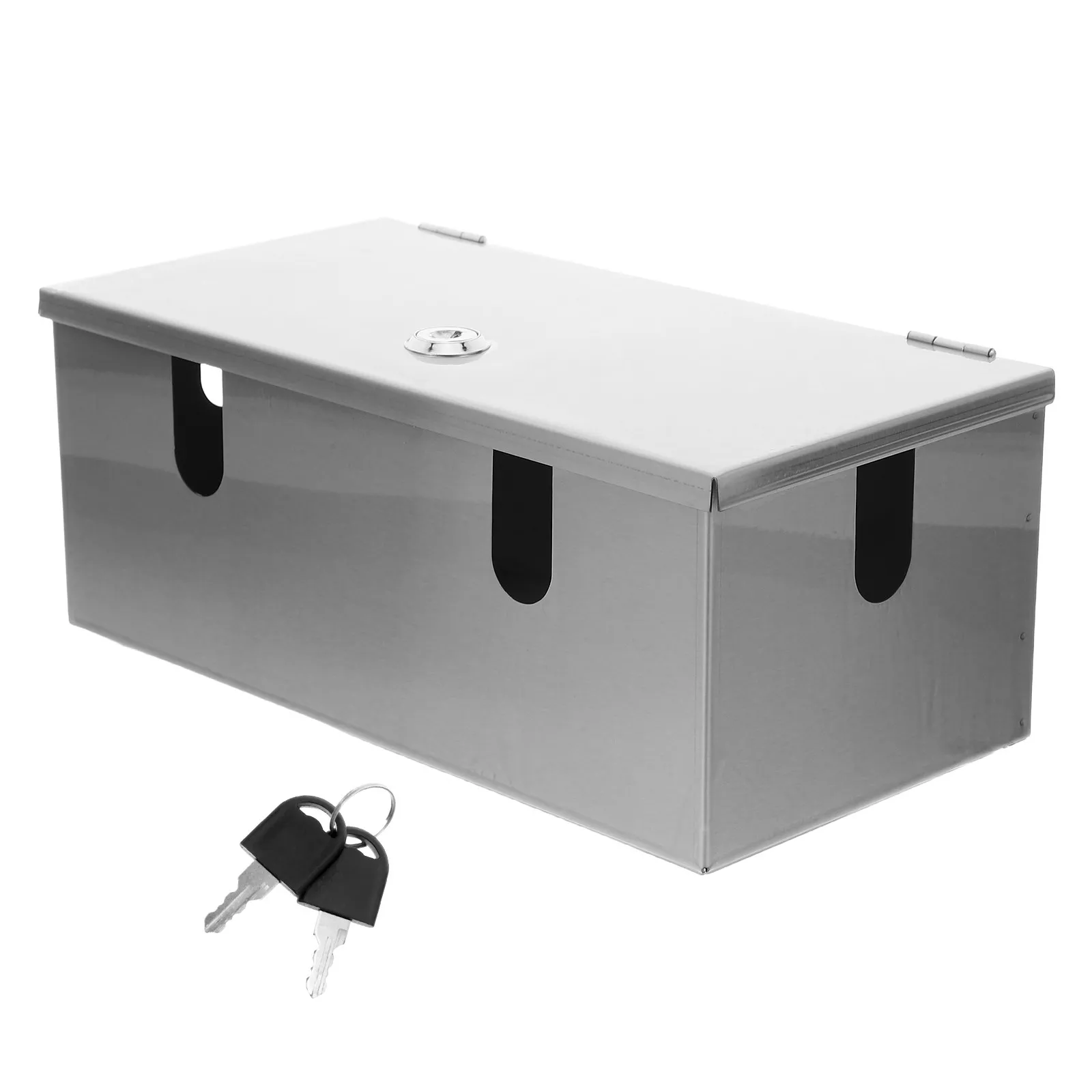 Waterproof Socket Box Outdoor Stainless Steel Lockable Electrical Enclosure Junction Case for Outside Wall Mounting Weather