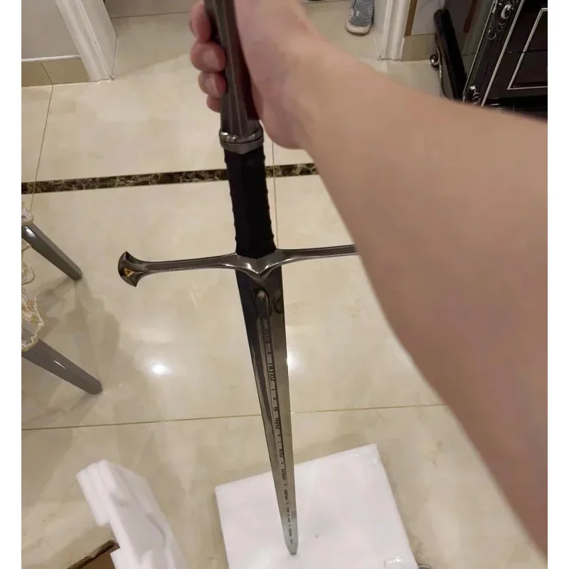 CyCos 1/1 132 سنتيمتر Lord II Aragorn Narsil Narthil Anduril معدن طويل السيف الجدار الشنق تأثيري زي حفلة الدعائم لم يتم شحذها #1