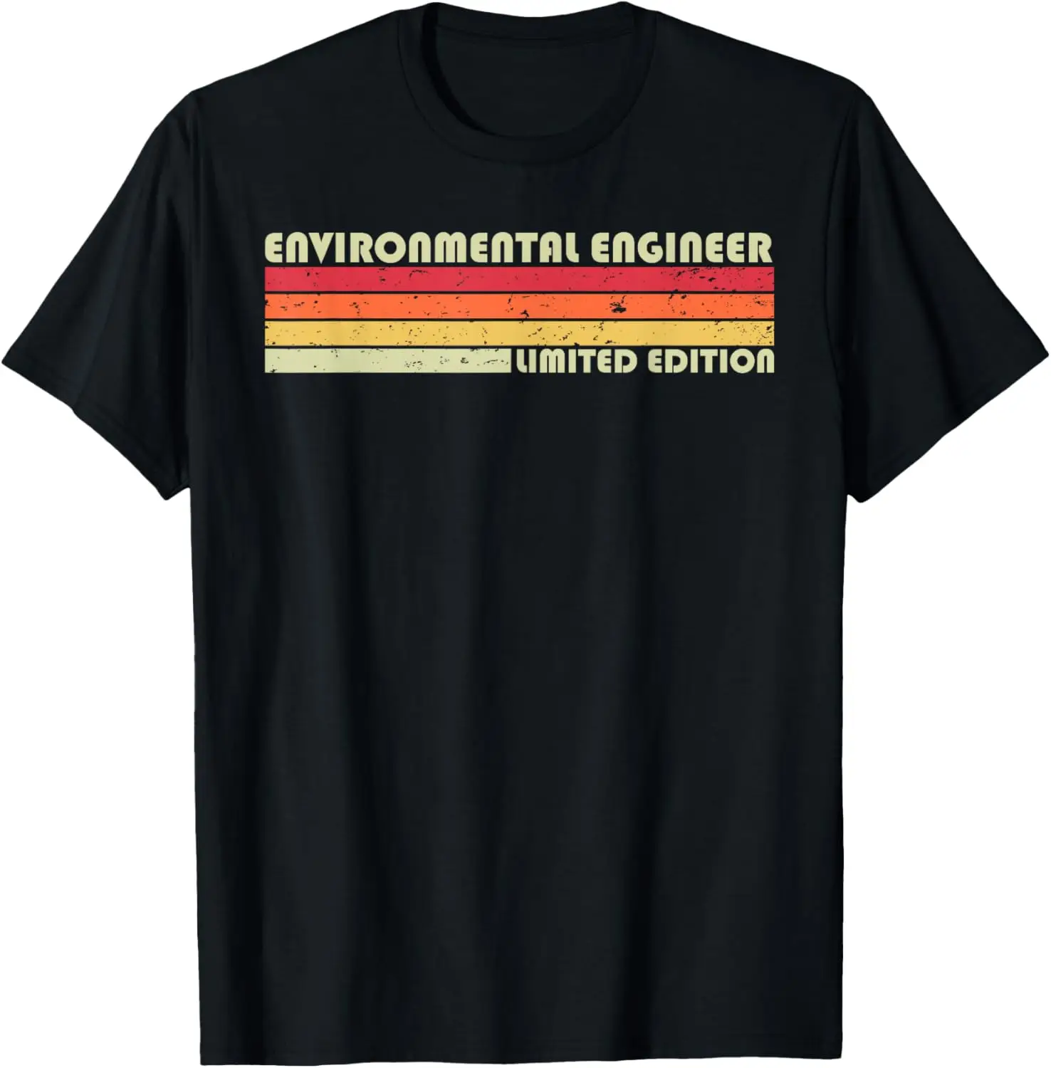 ENVIRONMENTAL ENGINEER Funny Job Title Birthday Worker Idea T-Shirt 100% Cotton Trendy Y2K Short-Sleeve Tee – Soft, Quick-Drying, & Moisture-Wicking; Ideal for Sports or Casual Wear; Great Gift for Christmas or Halloween. Environmental.