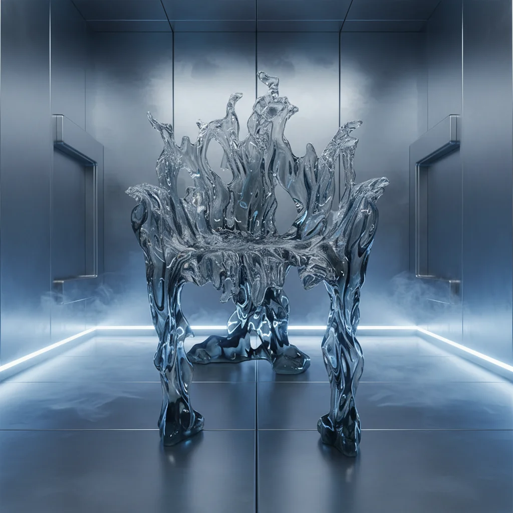 

*Light Luxury Alien Dining Chair Original Design Art Fashion Chair Home Villa Hotel Transparent Resin Water Splash Chair
