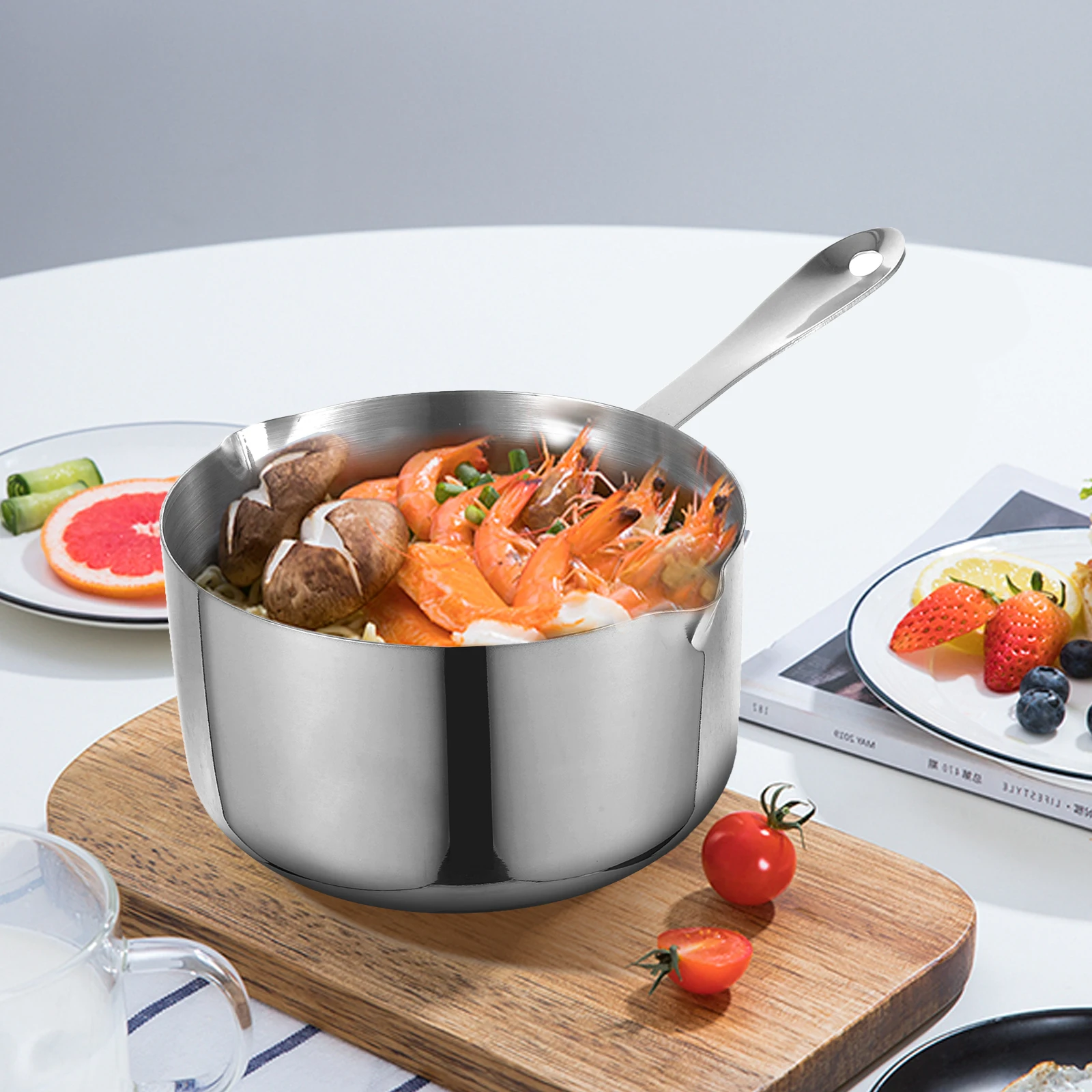 

Lightweight Nonstick Frying Pan Small Milk Skillet for Daily Cooking Frying Eggs Making Pancakes Portable Kitchen Pan