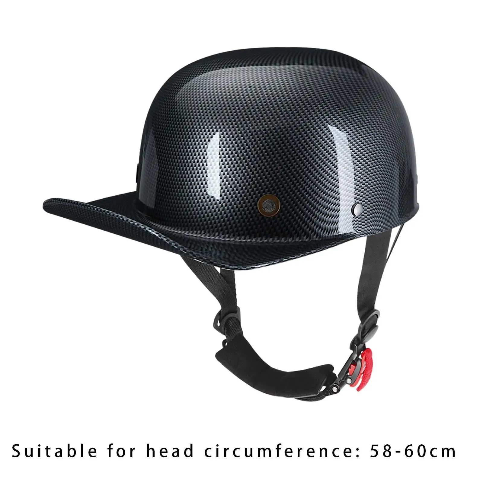 Casco da motociclista Berretto da baseball in stile mezzo casco per uomo donna Durevole