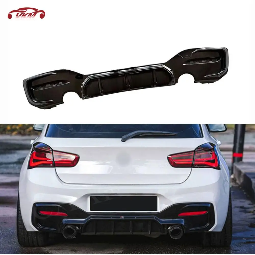 

Rear Bumper Lip Diffuser Extension Covers for BMW 1 Series F20 M Sport M135i M140i 2016-2018 ABS Carbon Look Car Styling