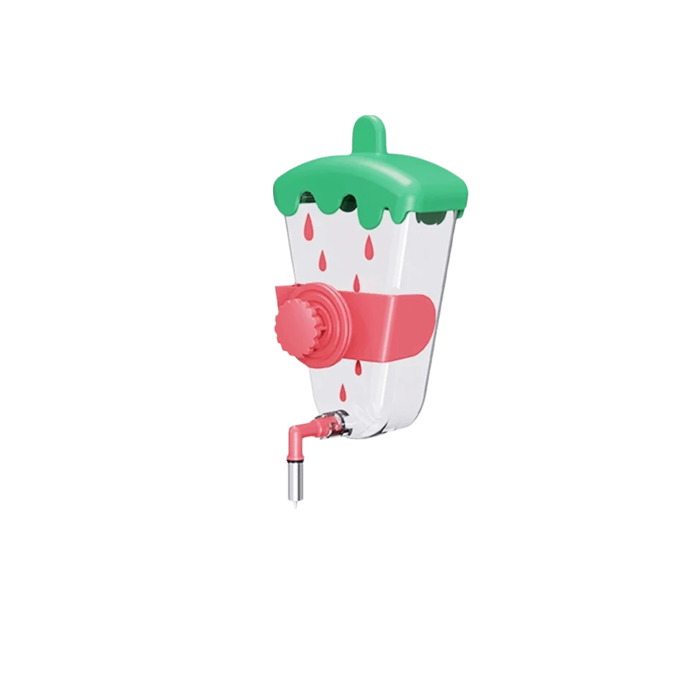 

Диспенсер для воды для попугаев с защитой от брызг, подвесная бутылка для воды для птиц, съемная чашка для питья птиц большой емкости